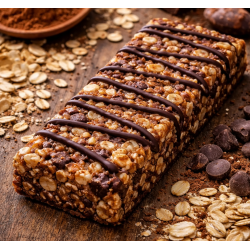 Barrita energética de avena y cacao